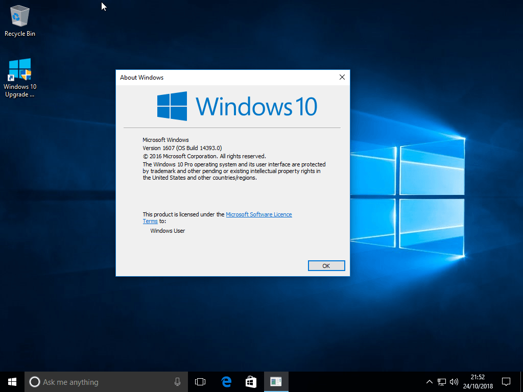 Windows 10 1607 manual download