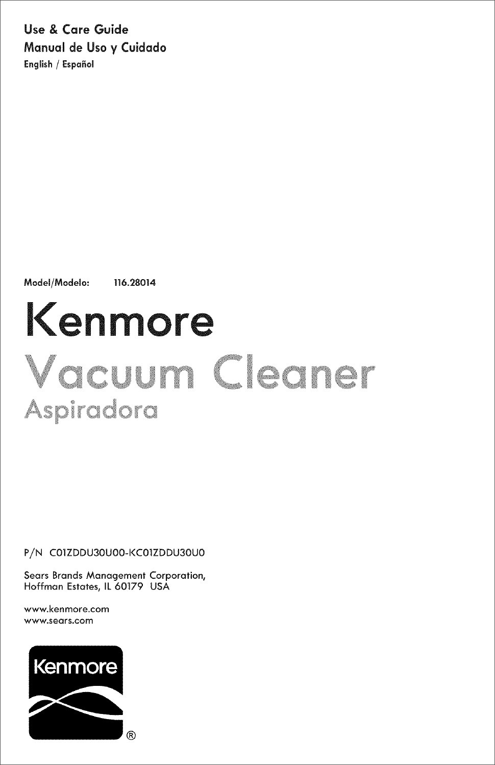 Kenmore Progressive Canister Vacuum User Manual